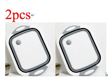 Vikbar skrärbräda &fruktkorg