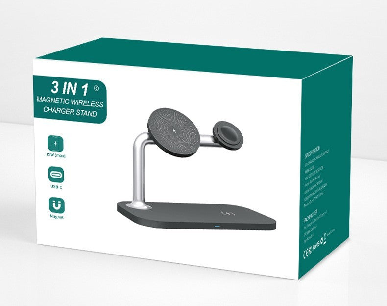 Laddare med magnetisk Fästning samt mobilhållare