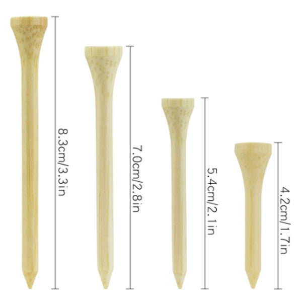 100 st Bamboo Golfpeg