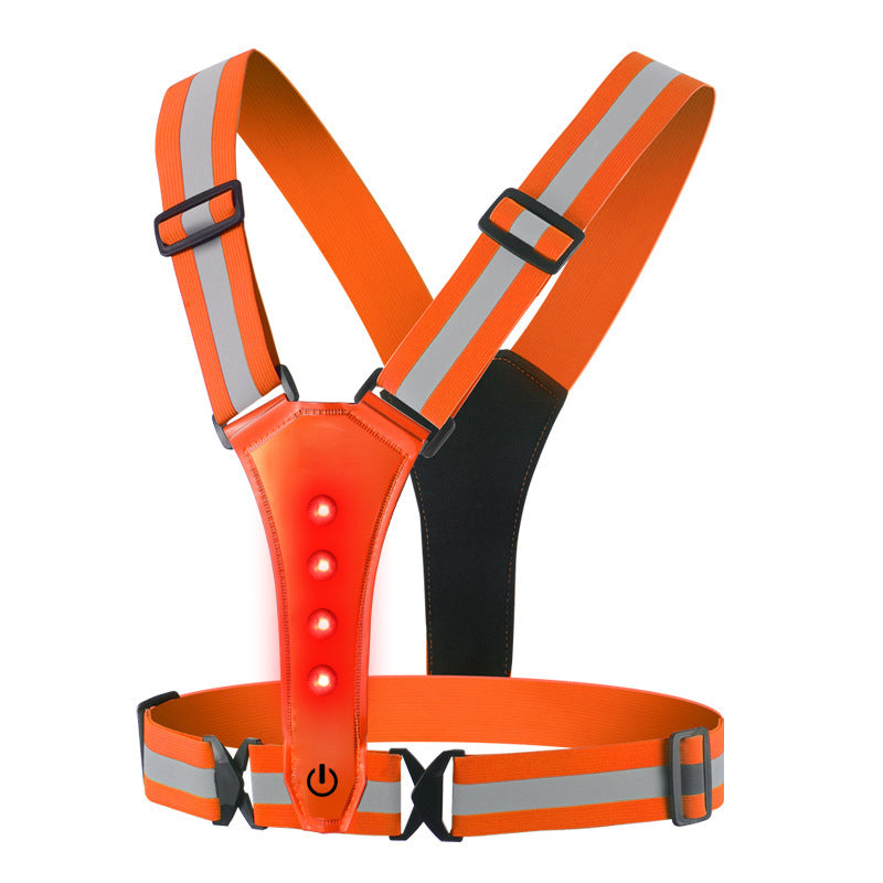 Reflexväst med LED – Justerbar säkerhetsväst